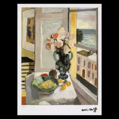 Fereastră spre Mediterană by Henri Matisse, cromolitografie, sold Jul 2020