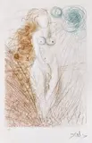 Nașterea lui Venus by Salvador Dalí, gravură în culori, sold Jun 2020