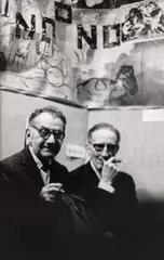 Pablo Volta, Fotografie ilustrându-i pe Marcel Duchamp și Man Ray, cca. 1950-1960, gelatin silver print