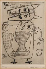 Azoth by Victor Brauner, acvaforte, sold Jun 2020