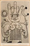 Victor Brauner, Raziel, acvaforte