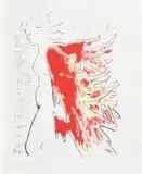 Jean Cocteau, Icar, serigrafie, neînrămată
