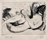 Iosif Iser, Lectură, 1929, gravură cu acul
