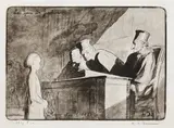Honoré Daumier, Les Gens de Justice, acvaforte, neînrămată