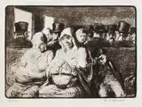 Honoré Daumier, Le Wagon, acvaforte, neînrămată
