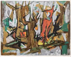 Pădure by Marcel Janco, serigrafie, sold Jun 2020