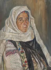 George Löwendal, Bucovineancă (Maria Bolboacă), 1959, ulei pe carton