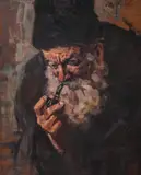 Portret de evreu by Octav Băncilă, ulei pe pânză, sold Jun 2020