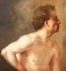 Dimitrie Serafim, Modelul, ulei pe pânză