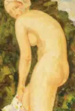 Afizé by Nicolae Tonitza, 1938, ulei pe carton, sold Jun 2020