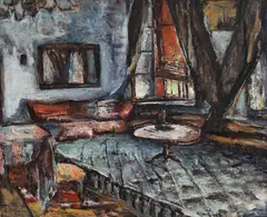 Gheorghe Petrașcu, Interior la Viforâta, 1929, ulei pe pânză