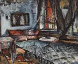 Gheorghe Petrașcu, Interior la Viforâta, 1929, ulei pe pânză
