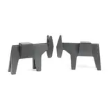 Magis, ”Ettore” - pereche de suporturi multifuncționale, din fontă, designer Konstantin Grcic, provine din colecția Jean-Philippe Guilbert, fontă