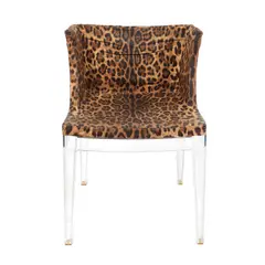 Kartell, ”Mademoiselle Chair” - scaun decorat cu husă Dolce & Gabbana, designer Philippe Starck, provine din colecția Jean-Philippe Guilbert, mătase; pmma