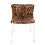 Kartell, ”Mademoiselle Chair” - scaun decorat cu husă Dolce & Gabbana, designer Philippe Starck, provine din colecția Jean-Philippe Guilbert, mătase; pmma