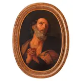 Contemplația Sfântului Petru (după o pictură de Guido Reni) by sec. Xix Școală Italiană, ulei pe pânză, sold May 2020