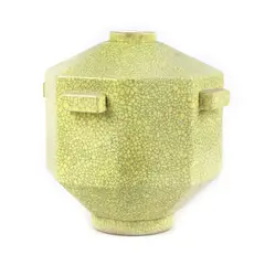 Boch Frères Keramis, Suport pentru lampă Art Deco, din ceramică, designer Charles Catteau, cca. 1935, provine din colecția Jean-Philippe Guilbert, ceramică modelată în tipar, glazurată