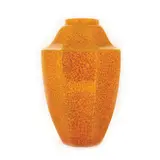 Boch Frères Keramis, Vas Art Deco, din ceramică, pentru flori, designer Charles Catteau, cca. 1930, provine din colecția Jean-Philippe Guilbert, ceramică modelată în tipar, glazurată