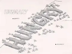Mihai Stănescu, Hungry, 1988, tuș, acuarelă și cariocă pe carton