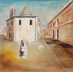 Semproniu Iclozan, Miraj, 1981, ulei pe pânză lipită pe lemn