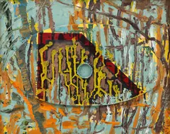 Chora by Paul Neagu, 1976-1997, acrilic, ulei și smalț pe lemn, offered May 2020