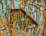 Paul Neagu, Chora, 1976-1997, acrilic, ulei și smalț pe lemn