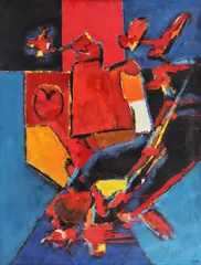 Abstract by Ion Pacea, ulei pe pânză, offered May 2020