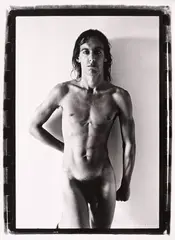 Gerard Malanga, Iggy Pop Naked, 1971, fotografie alb-negru