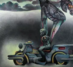 Laura Covaci, Racer, 2008, ulei pe pânză