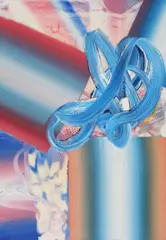 Stripes by Andrea Tivadar, 2016, ulei pe pânză, sold May 2020