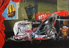Andreea Cazacincu, Beautiful or Healthy, 2014, acrilic pe pânză