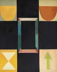 George Tzipoia, Prezență, 1996, ulei pe pânză