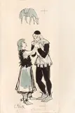 Constantin Piliuță, Harap-Alb, tuș și acuarelă pe hârtie