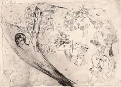 Octav Grigorescu, Zbor, 1959, acvaforte și acvatintă