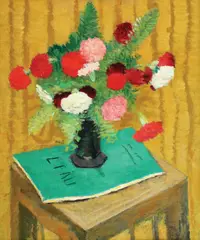 Garoafe by Paul Miracovici, ulei pe placaj, sold Apr 2020