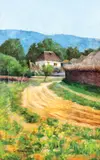 Grigore Romano, Margine de sat, 1899, ulei pe pânză