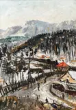 Iosif Rosenblut, Uliţa copilăriei, 1939, ulei pe carton