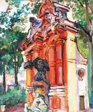 Petre Suțianu, Grădină, ulei pe pânză