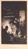 Adunați la o mămăligă by Theodor Aman, acvaforte și gravură cu acul, sold Apr 2020