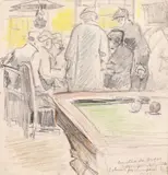 Rudolf Schweitzer–Cumpăna, Cafenea la Curtea de Argeș