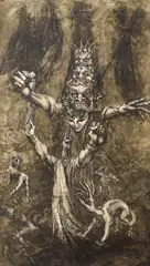 Apocalipsa by Marcel Chirnoagă, acvaforte și acvatintă, sold Apr 2020