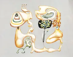 Dialog by Jules Perahim, cromolitografie, sold Apr 2020