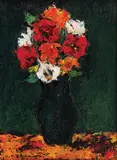 Vasile Parizescu, Trandafiri, 1977, ulei pe carton