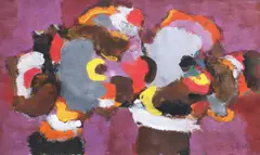 Natură statică by Ion Pacea, tempera pe hârtie, sold Apr 2020