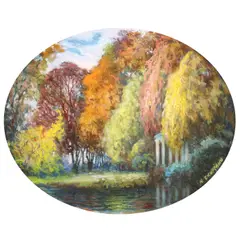 Nicolae Gropeanu, Început de toamnă, pastel pe hârtie lipită pe carton