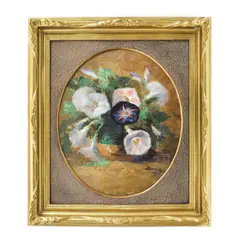 Denise Iordănescu, Panseluțe, 1935, ulei pe carton