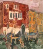Sorin Adam, Veneția, 1998, ulei pe pânză