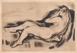 Iosif Iser, Nud pe divan, 1928, gravură cu acul