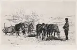 Chirigiu by Theodor Aman, 1875, acvaforte, sold Mar 2020