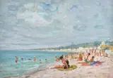 Kimon Loghi, Plajă la Nisa